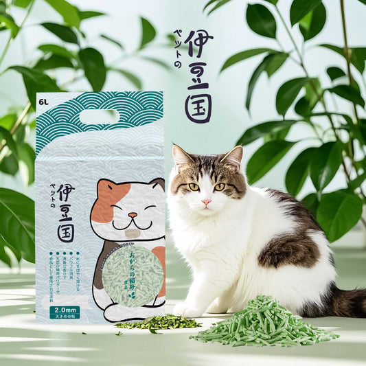 IZU (伊豆国): Izu Tofu Cat Litter (Green Tea Flavor) - 6L