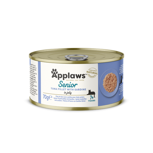 Applaws 愛普士: 高齡吞拿魚沙丁魚貓罐(新舊包裝隨機發出)