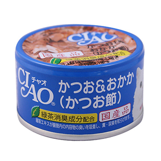 Ciao 伊納寶 : 白鰹魚/紅鰹魚塊貓罐頭|Ciao - White Bonito Red Bonito Cubes Canned Cat