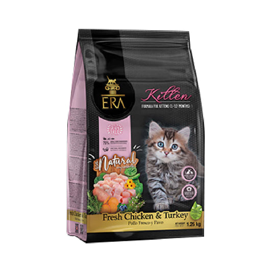 ERA: Fresh Chicken and Turkey Grain-Free Weaning Formula for Kittens and Mothers (1-12 Months)