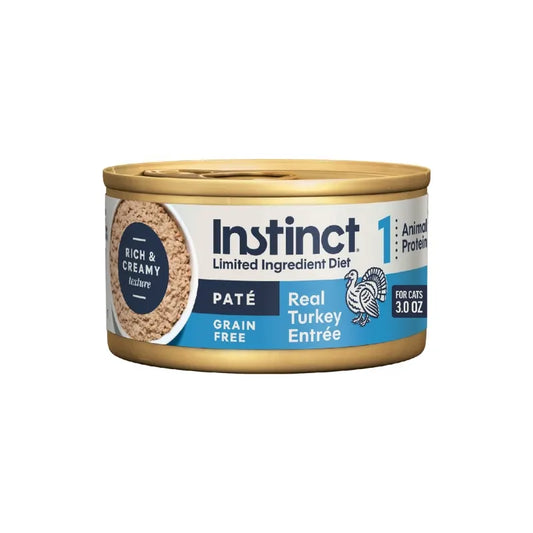 Instinct 天然百利:單一低敏無穀火雞成貓主食罐 -3oz