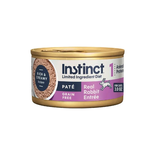 Instinct 天然百利:單一低敏無穀兔肉成貓主食罐 -3oz