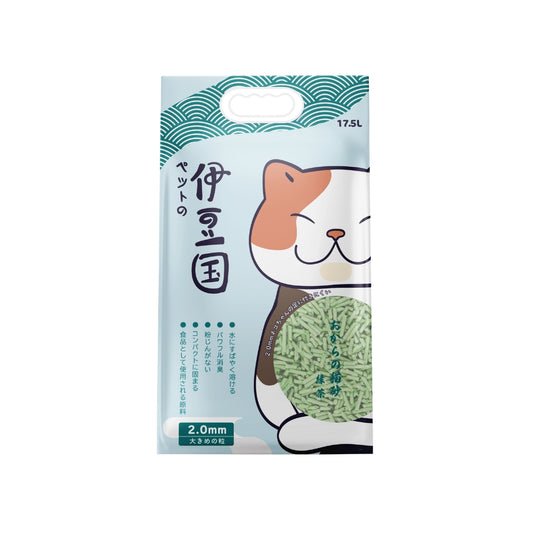 IZU 伊豆國: 豆腐貓砂綠茶味 - 17.5L