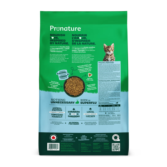 Pronature:幼貓2-12月齡雞肉成長配方- 2kg