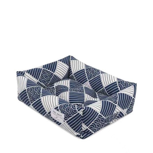 LEMMIKKI: 復古格子可拆洗寵物床窩50*40cm