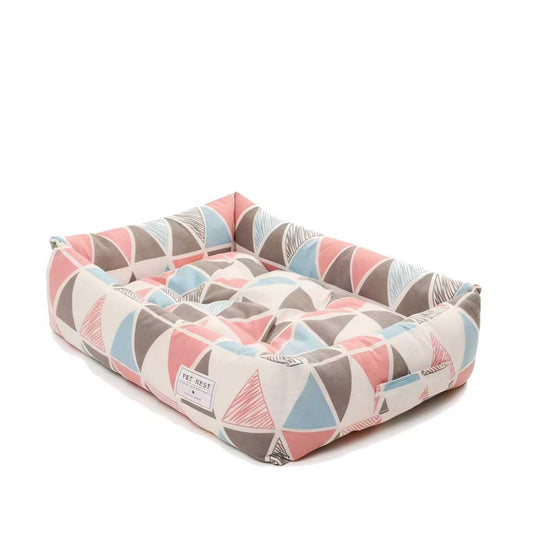 LEMMIKKI: 彩色三角加厚冬季寵物床窩50*40cm