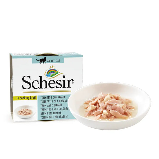 Schesir: Wet Original Soup-Boiled Tuna & Sea Bream Cat Food - 70g