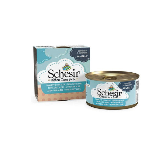 Schesir :Wet Original 啫喱 - 吞拿魚蘆薈幼貓貓罐頭 - 85g