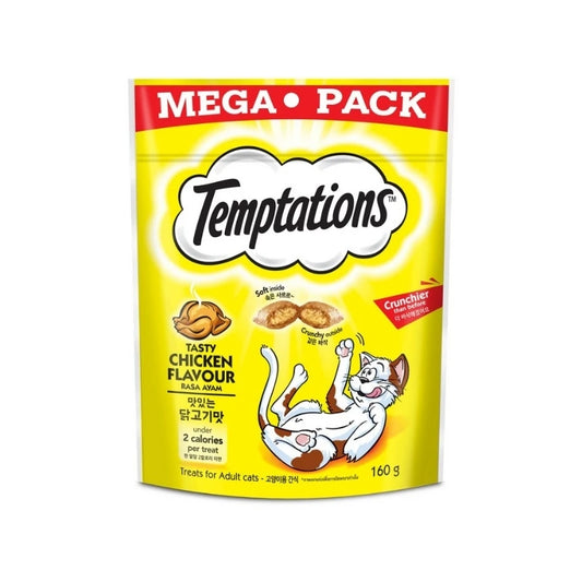 Temptations: 貓小食火烤嫩雞口味 -160g