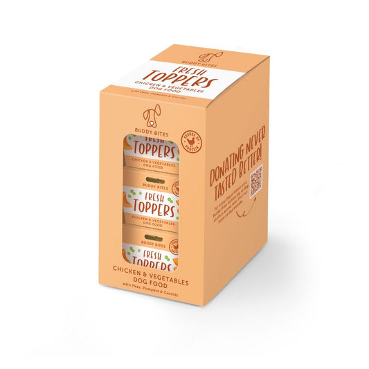 Buddy Bites: Chicken and Vegetable Wet Bites 80g x 3 (boxes)