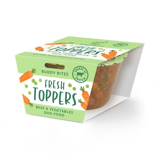 Buddy Bites:牛肉蔬菜濕伴糧80g(單盒)
