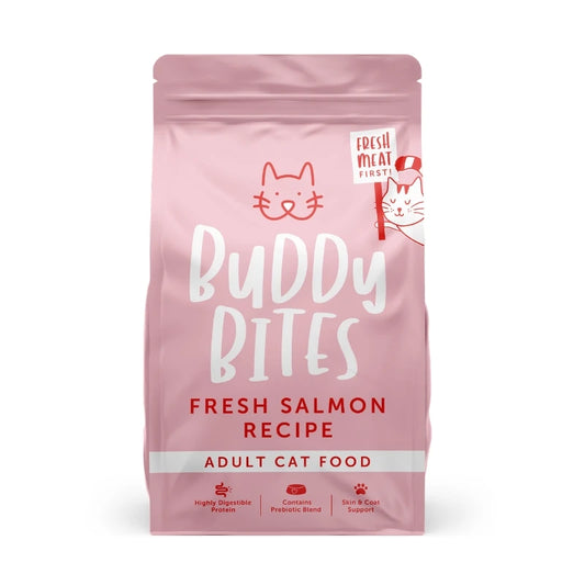 Buddy Bites:成貓乾糧三文魚-1kg (有效期至2027年3月1日)