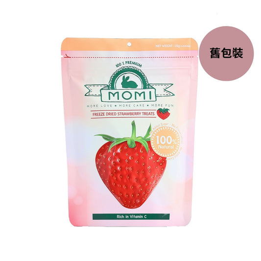 Momi 摩米: 草莓凍乾小食(新舊包裝隨機發出)