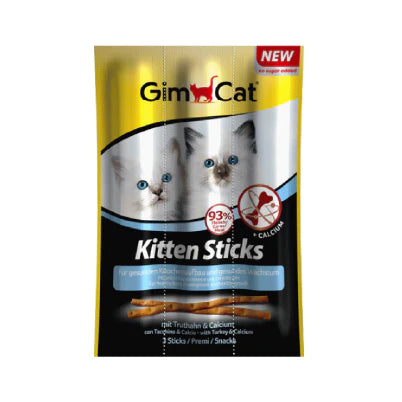 Gimcat 竣寶 : 幼貓火雞加鈣咀嚼棒|Gimcat - Turkey And Calcium Chewable Sticks For Kittens