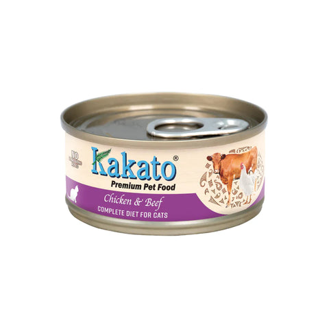 Kakato 卡格：雞肉牛肉貓主食罐