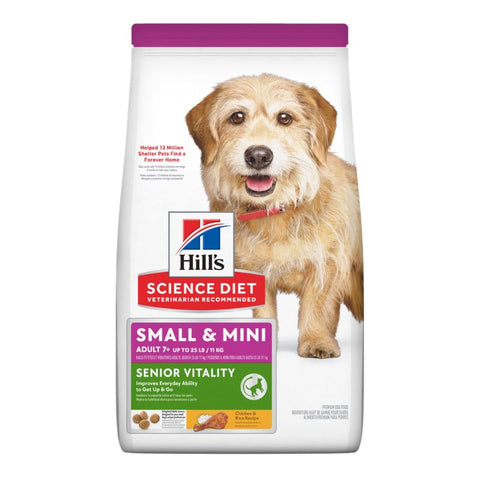 Hills: Hills Small Dog &amp; Senior 7+ Vitality Boosting Formula 12.5lb（10771）