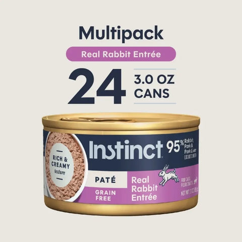 Instinct 天然百利：無穀物兔肉成貓主食罐 -3oz