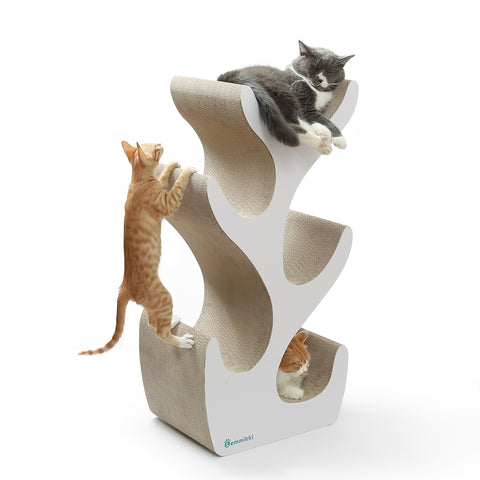 Lemmikki：貓咪樹貓抓板 45.5x30x90cm