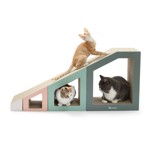 Lemmikki: 3D Wood-Paper Cat Scratching Board 40x25x45cm