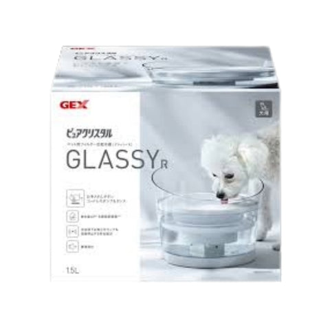 GEX：二代狗用靜音透明飲水機1.5L