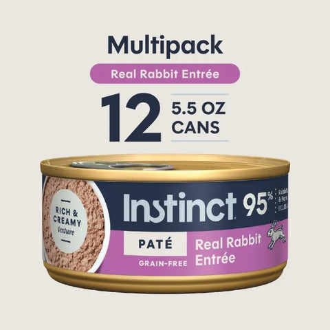 Instinct 天然百利：無穀物兔肉成貓主食罐 -5.5oz