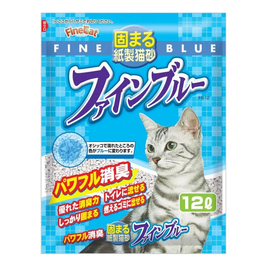 Fine Cat: 彩色紙製結團貓砂