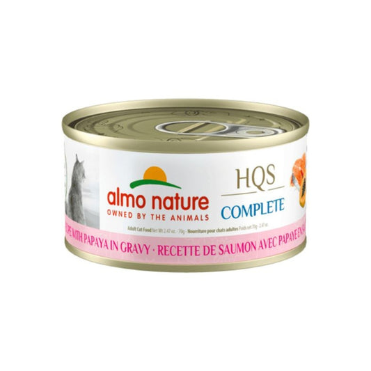 Almo Nature: HQS 獨家零售商 - 三文魚及木瓜貓主食罐-70g