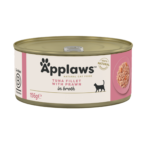 Applaws 愛普士: 吞拿魚蝦飯貓罐頭-156g(新舊包裝隨機發出)