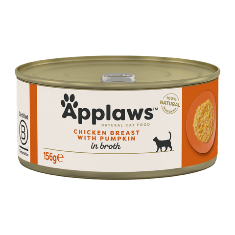 Applaws 愛普士: 雞胸肉南瓜飯貓罐頭 -156g(新舊包裝隨機發出)