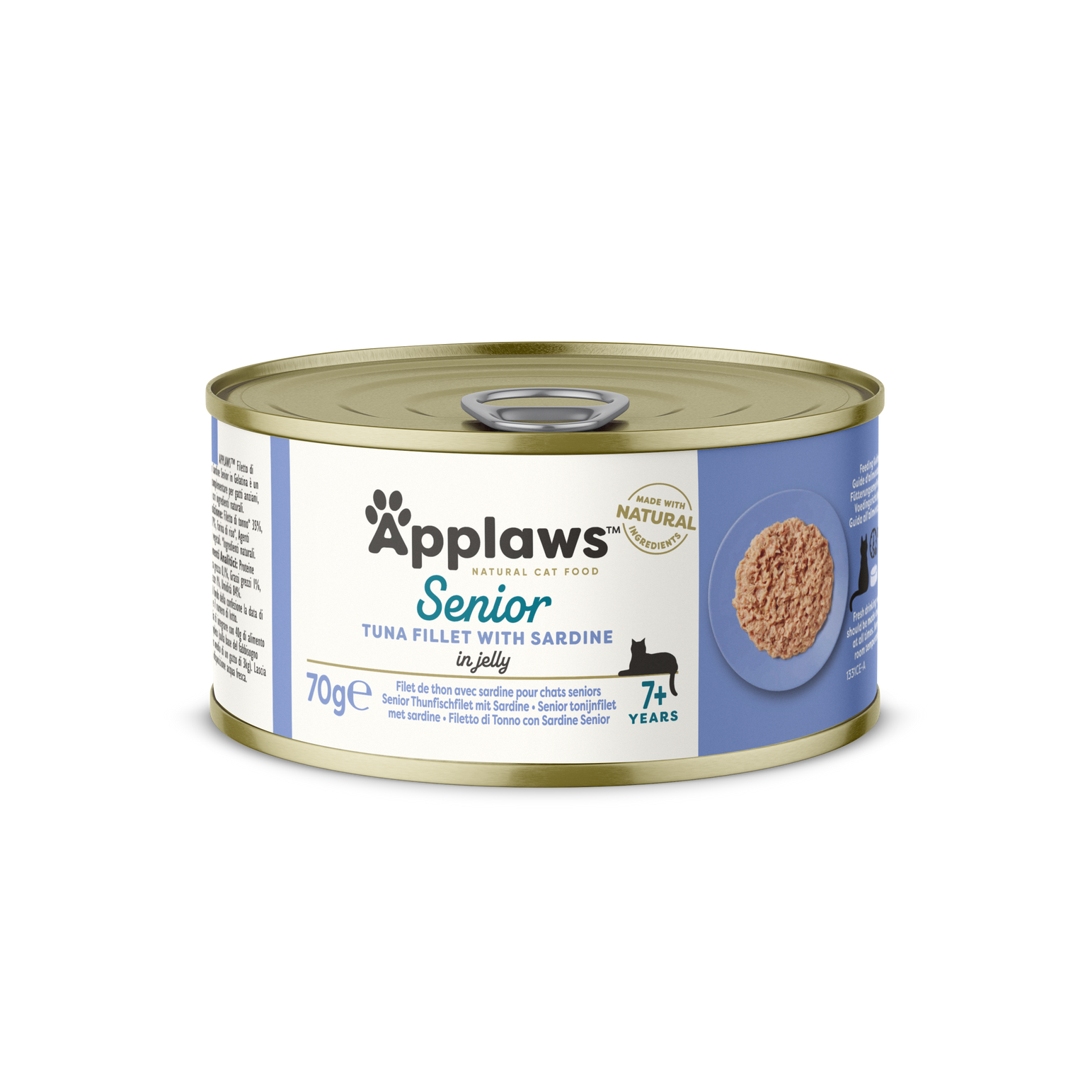 Applaws 愛普士: 高齡吞拿魚沙丁魚貓罐