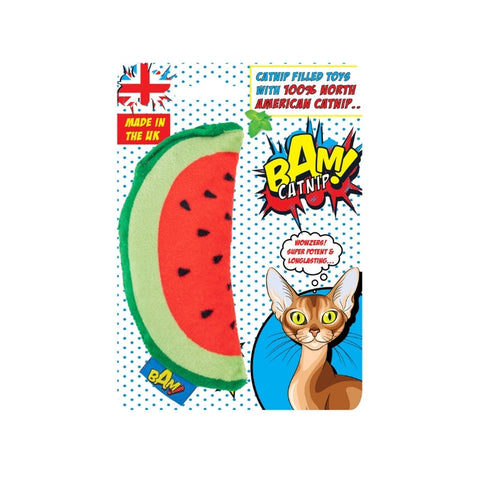 Bam：貓薄荷絨毛玩具 - 西瓜