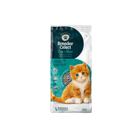Breedercelect - Environmentally Friendly Recycled Paper Cat Litter