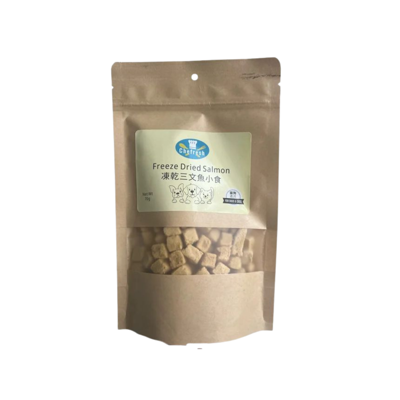 Chefresh: Freeze-dried salmon kibble for pets