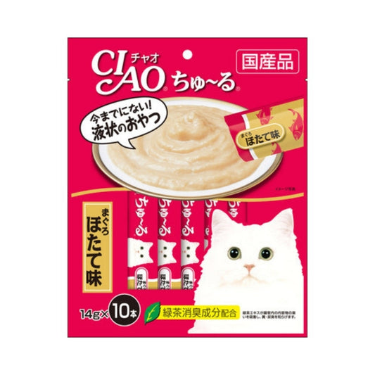 CIAO：肉醬包金槍魚扇貝味14gx10