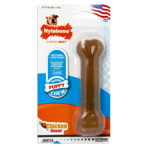 Nylabone-Chicken Flavor Chew Bone for Puppies