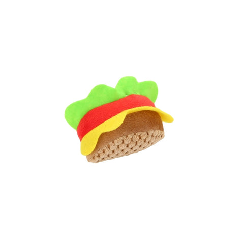 Chocolate 漢堡款貓薄荷貓玩具 10.5x6x4cm - 漢堡造型內含貓薄荷，吸引貓咪舔咬及翻滾