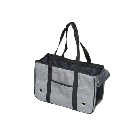 Chocolate：半透明捲簾寵物手提袋-灰色