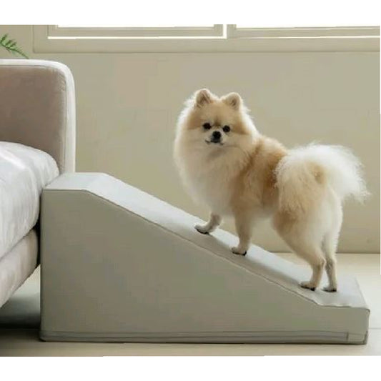 Dfang：寵物防滑斜台升級版灰色M碼