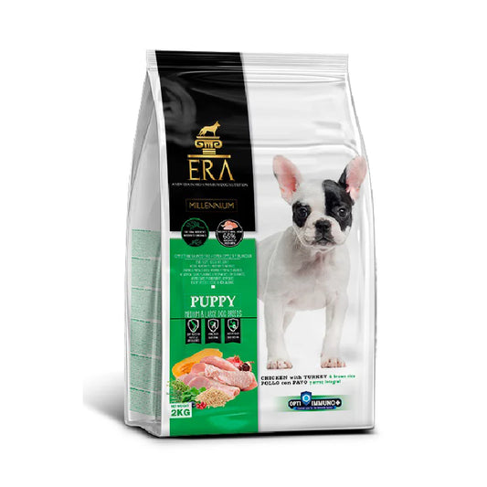 ERA: Fresh Chicken Turkey Brown Rice All-Purpose Medium-Sized Puppy Formula 