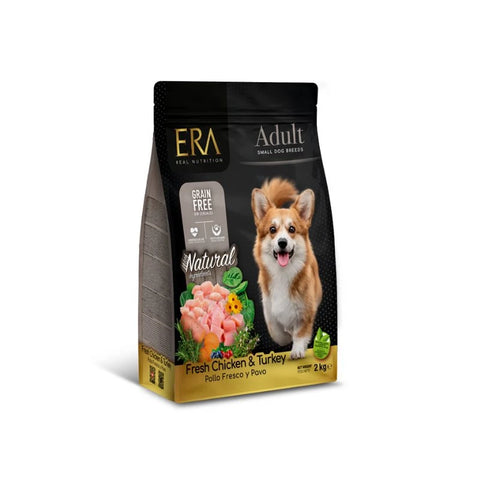 ERA：鮮雞肉火雞無穀物小型成犬糧-2kg