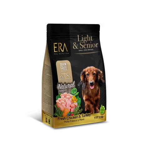 ERA：鮮雞肉火雞無穀小型老年犬糧-2kg