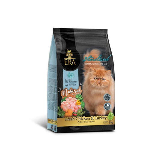 ERA：鮮雞肉火雞無穀物絕育成貓糧6kg