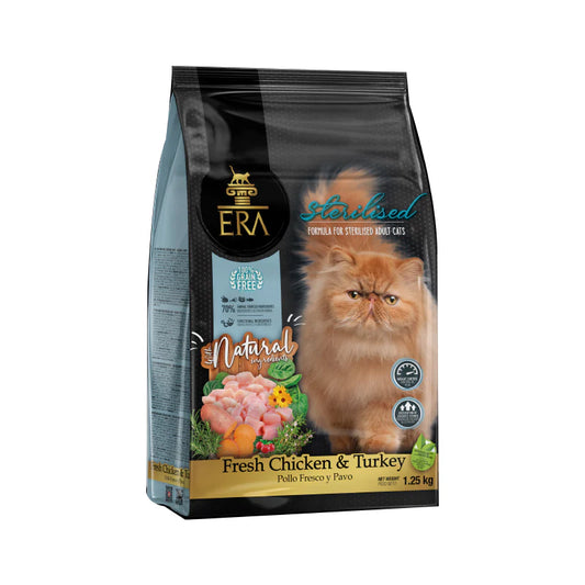 ERA：鮮雞肉火雞無穀物體重控制加護絕育成貓配方