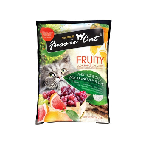 Fussie Cat 高竇貓：高竇貓礦物砂10L-雜果味