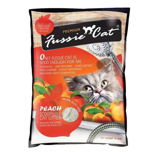 Fussie Cat：高竇貓礦物砂10L-香桃味
