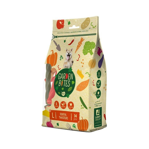 Garden Bites：蔬菜無穀旋風潔齒棒L-16cm-14pcs