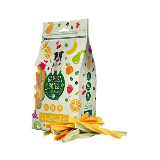 Garden Bites：水果無穀扭扭潔齒棒S-13cm-30pcs