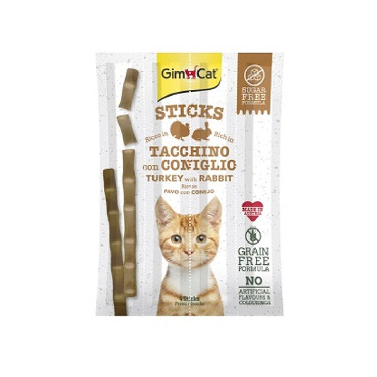 Gimcat 竣寶: 無穀物火雞兔肉條支裝