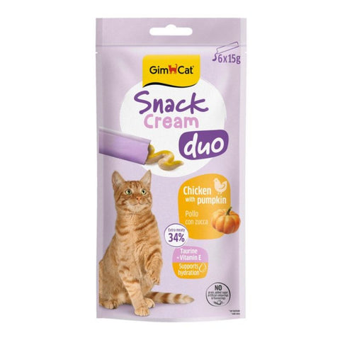 GIMCAT: Grain-Free Meatball Strips, Chicken &amp; Pumpkin Flavor, 6 x 15g