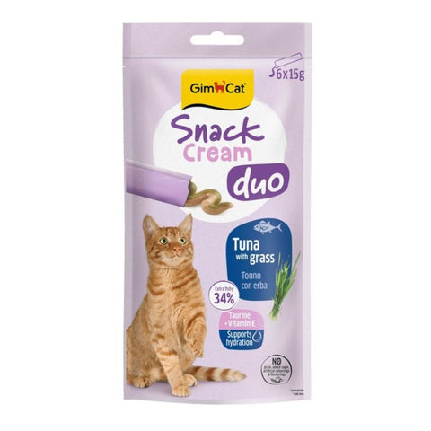 GIMCAT: Grain-Free Meat Strips with Tuna and Cat Grass Flavor 6 x 15g